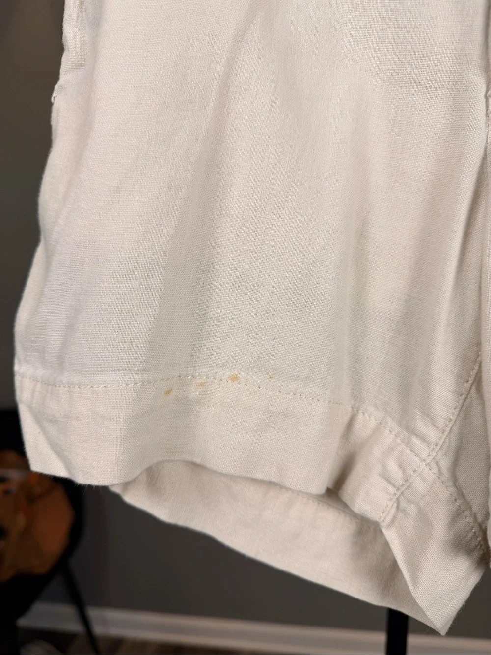 Sonoma Linen Blend Beige Shorts Women’s Size 4 Short Casual Beach Summer Pockets